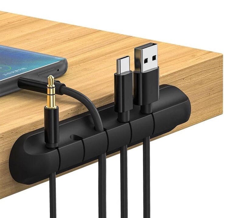 Silicone Cable Organizer Clips, Silicone Cable Holder, Self Adhesive Power Cord Holder Silicone Cable Organizer Clips, Silicone Cable Holder, Self Adhesive Power Cord Holder